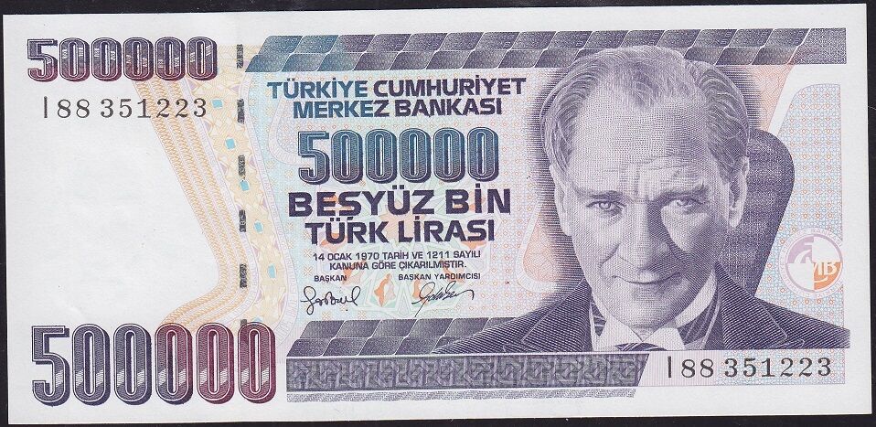 7.Emisyon 4.Tertip 500.000 Lira I88 351223 Çilaltı Çil