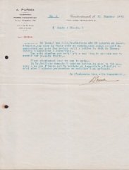 Şirket - Parma Şirketine ait 1931 tarihli Filigranlı Kağıt Yazışma