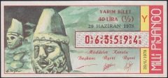 1978 29 Haziran Yarım Bilet - Y Serisi