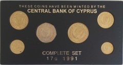 Kıbrıs 1991 Yılı Darphane Tedavül Seti