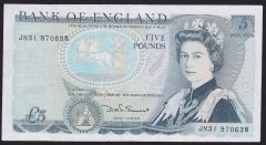İNGİLTERE 5 POUND 1982 ÇÇT ÇİLALTI