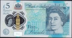 İngiltere 5 Pound 2015 Çil Pick 394 Polimer