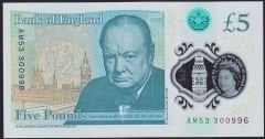 İngiltere 5 Pound 2015 Çil Pick 394 Polimer