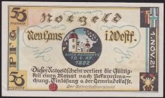 Almanya 50 Pfennig Notgeld 1921 Çilaltı Çil