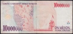 7.Emisyon 10 000 000 Lira F41 347618 Temiz