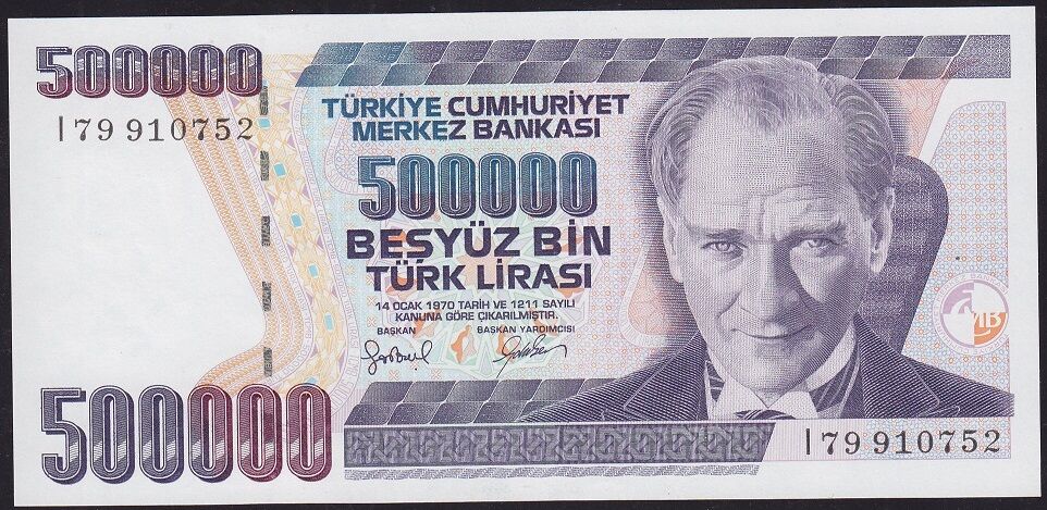 7.Emisyon 4.Tertip 500.000 Lira I79 910752 Çilaltı Çil