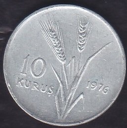 1976 YILI 10 KURUŞ ÇÇT