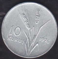 1976 YILI 10 KURUŞ ÇÇT
