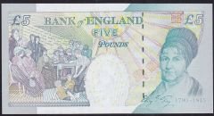 İngiltere 5 Pound 2004 Çil Pick 391c