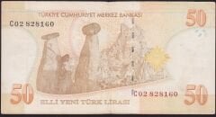 8.Emisyon 50 YTL C02 828160 Çok Temiz