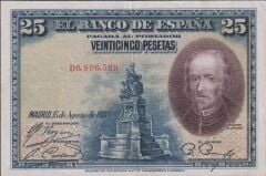 İspanya 25 Pesetas 1928 Çok Çok Temiz+