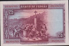 İspanya 25 Pesetas 1928 Çok Çok Temiz+
