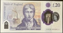 İngiltere 20 Pound 2018 Çil Polymer