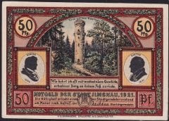 Almanya 50 Pfennig Notgeld 1921 Çil