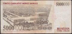 7.Emisyon 5 000 000 Lira B49 547566 Çok Temiz