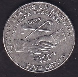 Amerika 5 Cent 2004 D Hatıra Lousiana Purchase