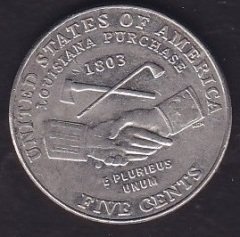 Amerika 5 Cent 2004 D Hatıra Lousiana Purchase