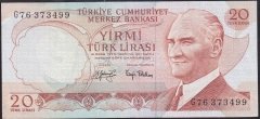 6.EMİSYON 3.TERTİP 20 LİRA G76 373499 ÇÇT