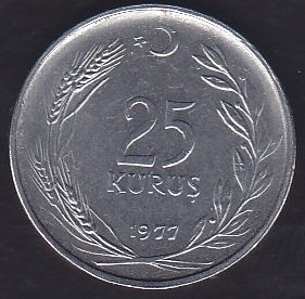 1977 YILI 25 KURUŞ