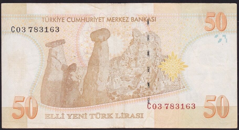 8.Emisyon 50 YTL C03 783163 Çok Temiz+