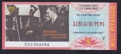 2007 19 KASIM YARIM BİLET