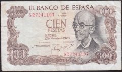 İspanya 100 Peseta 1970 Çok Temiz+