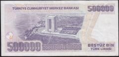 7.Emisyon 4.Tertip 500000 Lira I35 473509 Çok Temiz+