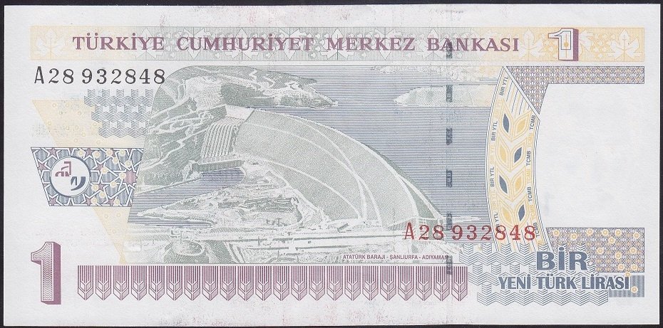 8.EMİSYON 1 YTL A28 932848 ÇÇT ÇİLALTI