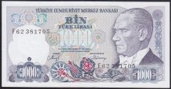 7.EMİSYON 2.TERTİP 1000 LİRA F62 381705 ÇİLALTI ÇİL
