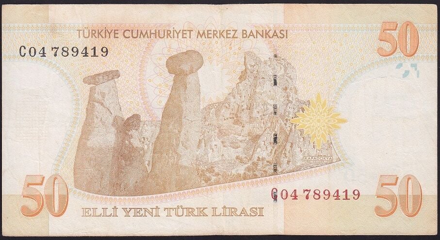 8.Emisyon 50 YTL C04 789419 Çok Temiz