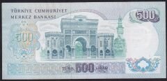 6.Emisyon 2.Tertip 500 Lira Z91 379688 Çok Çok Temiz ( Düzeltme Var )