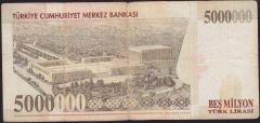 7.Emisyon 5 000 000 Lira B30 111308 Temiz