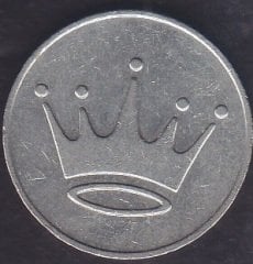 TAÇ FİGÜRLÜ JETON ÇOK ÇOK TEMİZ