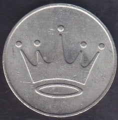 TAÇ FİGÜRLÜ JETON ÇOK ÇOK TEMİZ