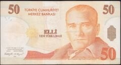 8.Emisyon 50 YTL C10 234353 Çok Temiz