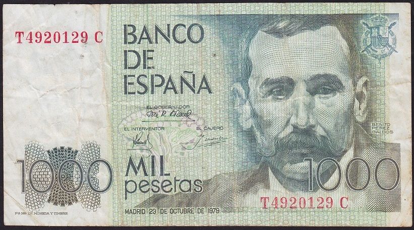 İspanya 1000 Peseta 1979 Çok Temiz Pick 158