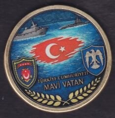Mavi Vatan Gemi Madalya 43 mm