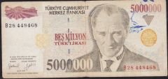 7.Emisyon 5 000 000 Lira B28 448468 Temiz
