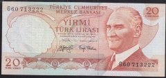 6.EMİSYON 3.TERTİP 20 LİRA G60 713222 ÇÇT ÇİLALTI