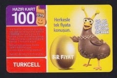 TURKCELL HAZIR KART 100 KONTÖR BİR FİYAT SKT 2010