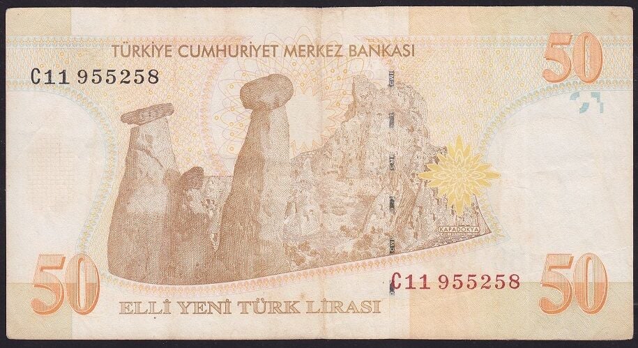 8.Emisyon 50 YTL C11 955258 Çok Temiz+