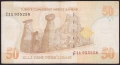 8.Emisyon 50 YTL C11 955258 Çok Temiz+