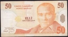 8.Emisyon 50 YTL C11 955258 Çok Temiz+