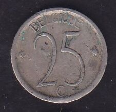 Belçika 25 Centimes 1970 Belgique