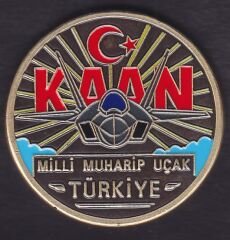 Milli Muharip Uçak Kaan Madalya 43 mm
