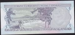 6.Emisyon 2.Tertip 5 Lira G71 400200 Çilaltı