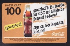 TURKCELL HAZIR KART 100 KONTÖR COCA COLA SKT 2010