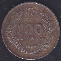 1989 Yılı 100 Lira  Çok Temiz
