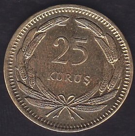 1955 YILI 25 KURUŞ