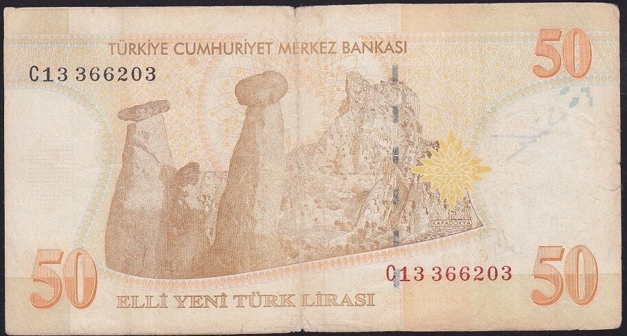 8.Emisyon 50 YTL C13 366203 Çok Temiz